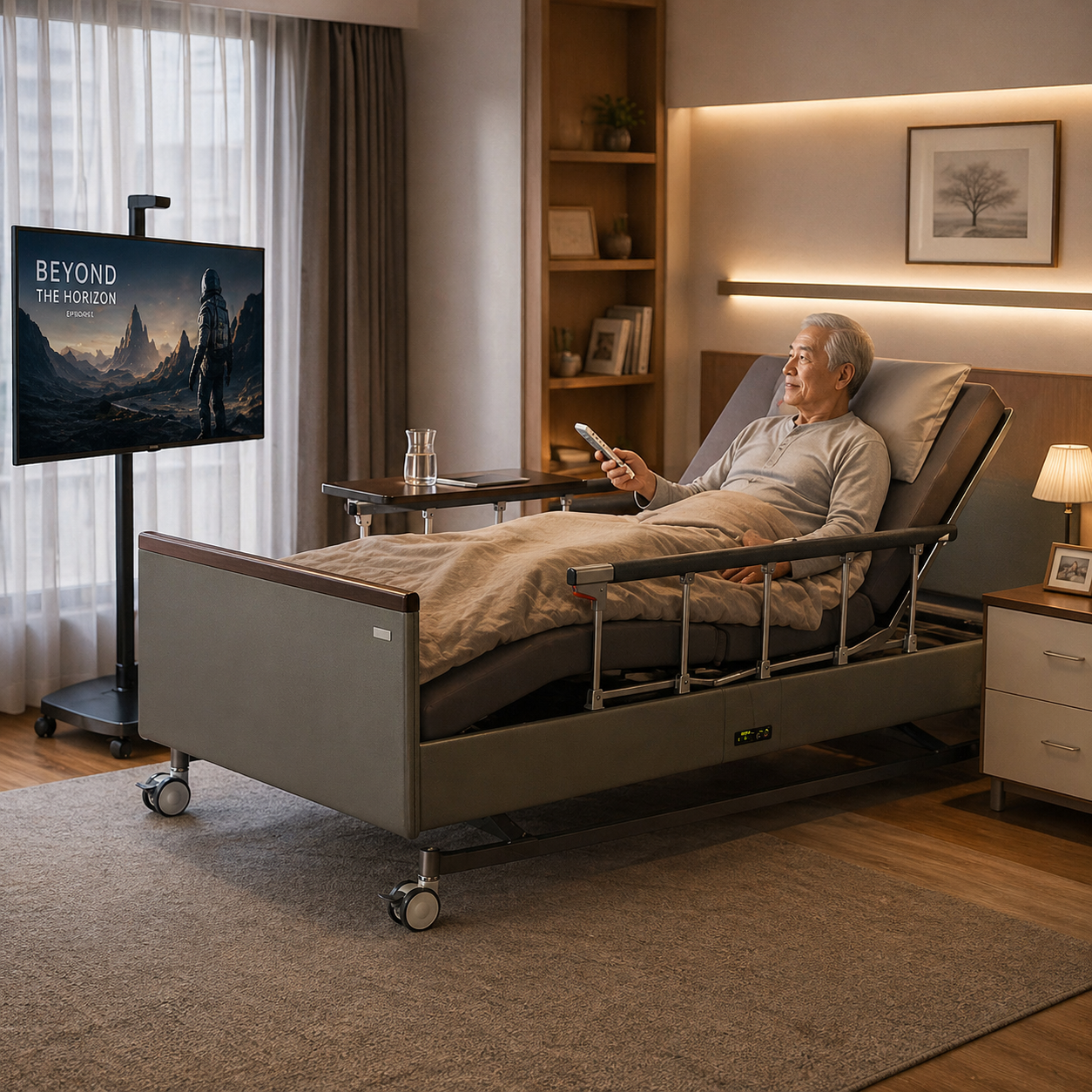 Hisooth Home Rehabilitation Sound Therapy Home Care Nursing Bed