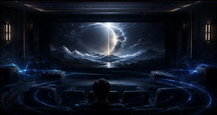 Immersive home theater with synchronized low frequency vibration effects