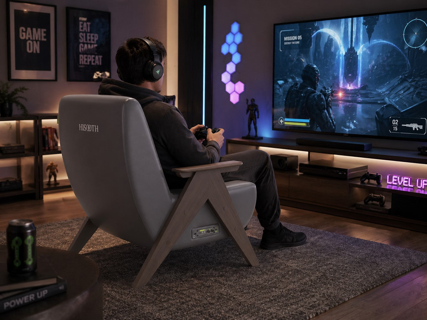 Hisooth CoreLounge 4D Home Theater Sofa Gaming Chair with Vibration
