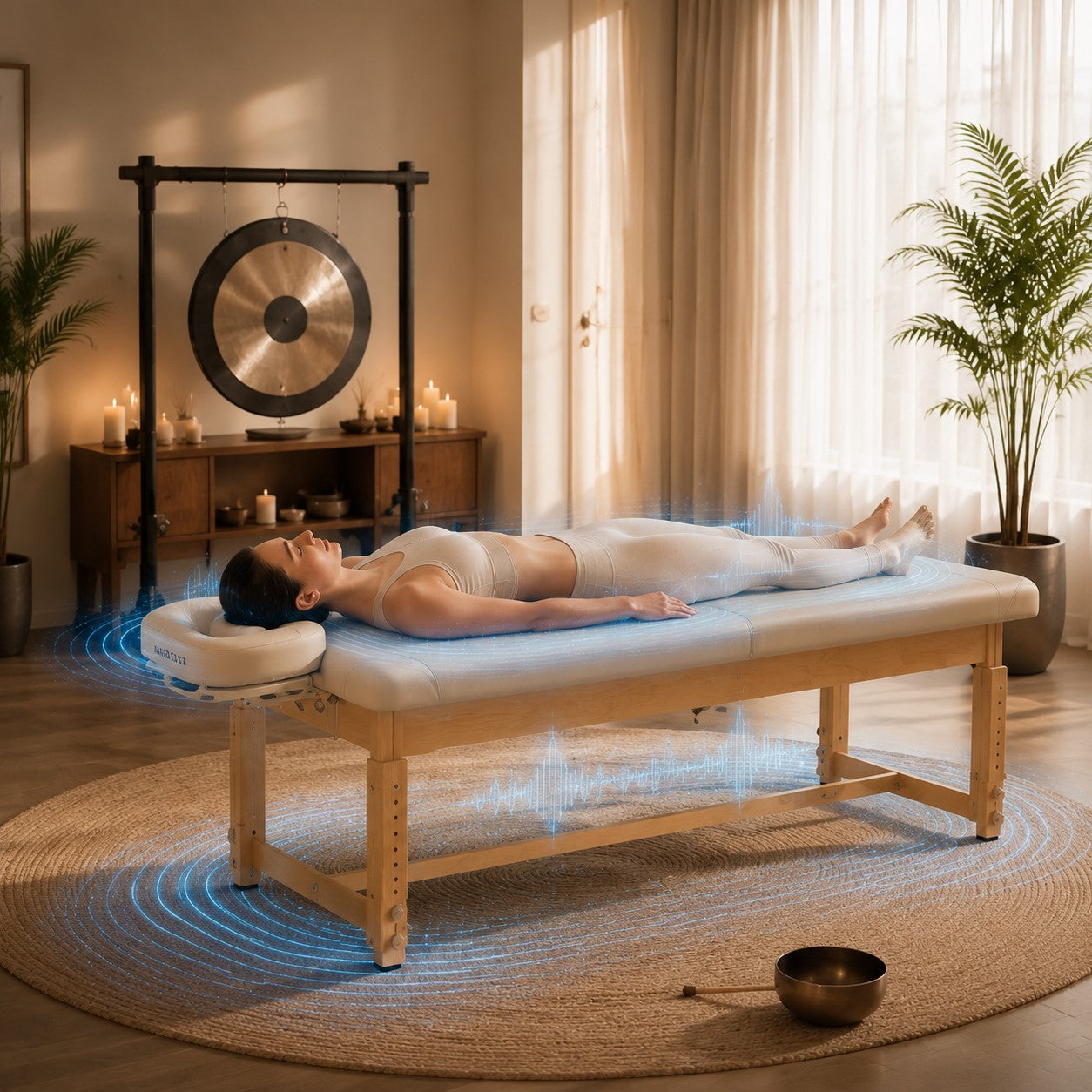 EssenceVibe™ VibroAcoustic Stationary Sound Bath Treatment Table