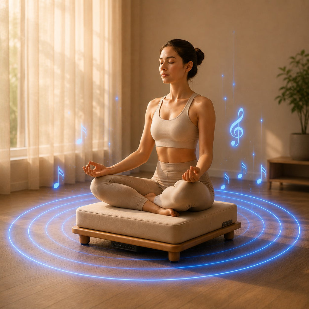 Hisooth Flowzen Sound Therapy Music Healing Vibroacoustic Meditation Platform Cushion