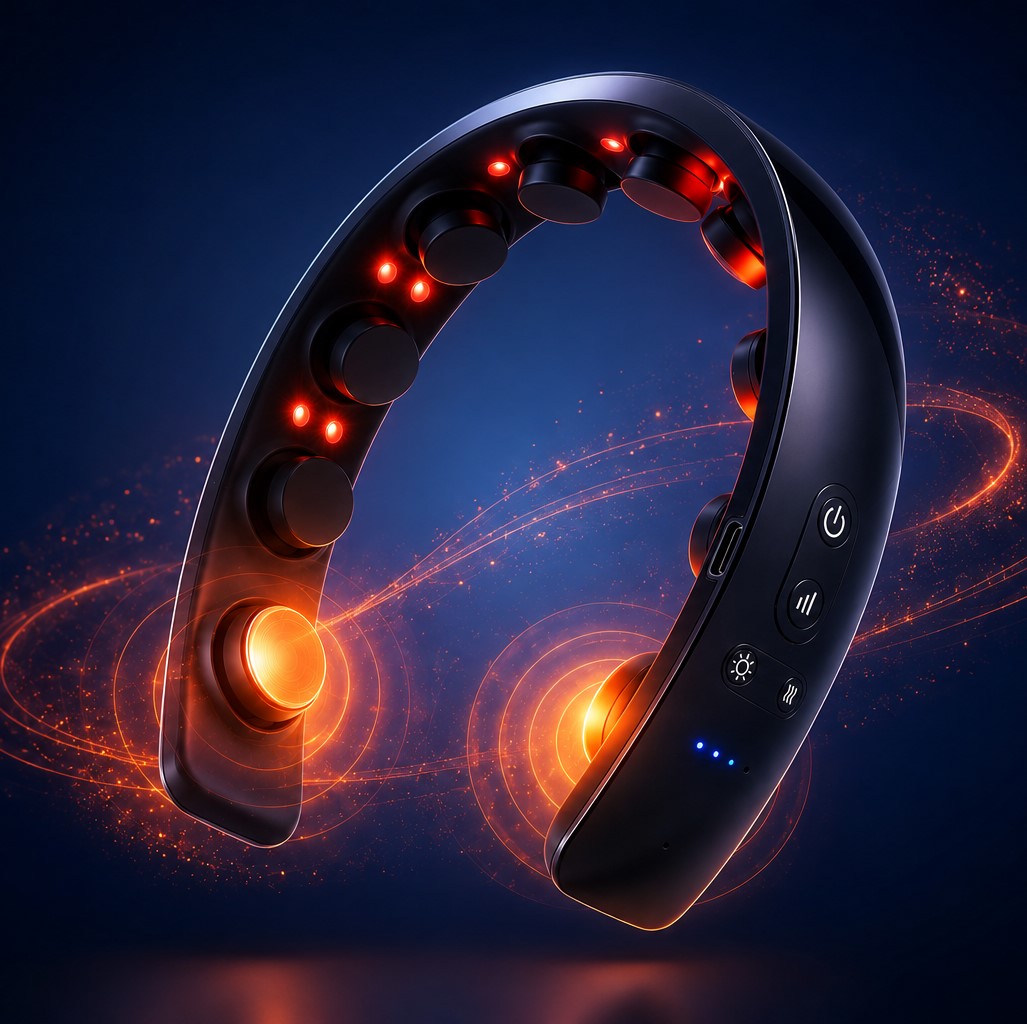 H2 Electric Scalp Massager Hands-Free Heated Scalp Massage with Light Therapy