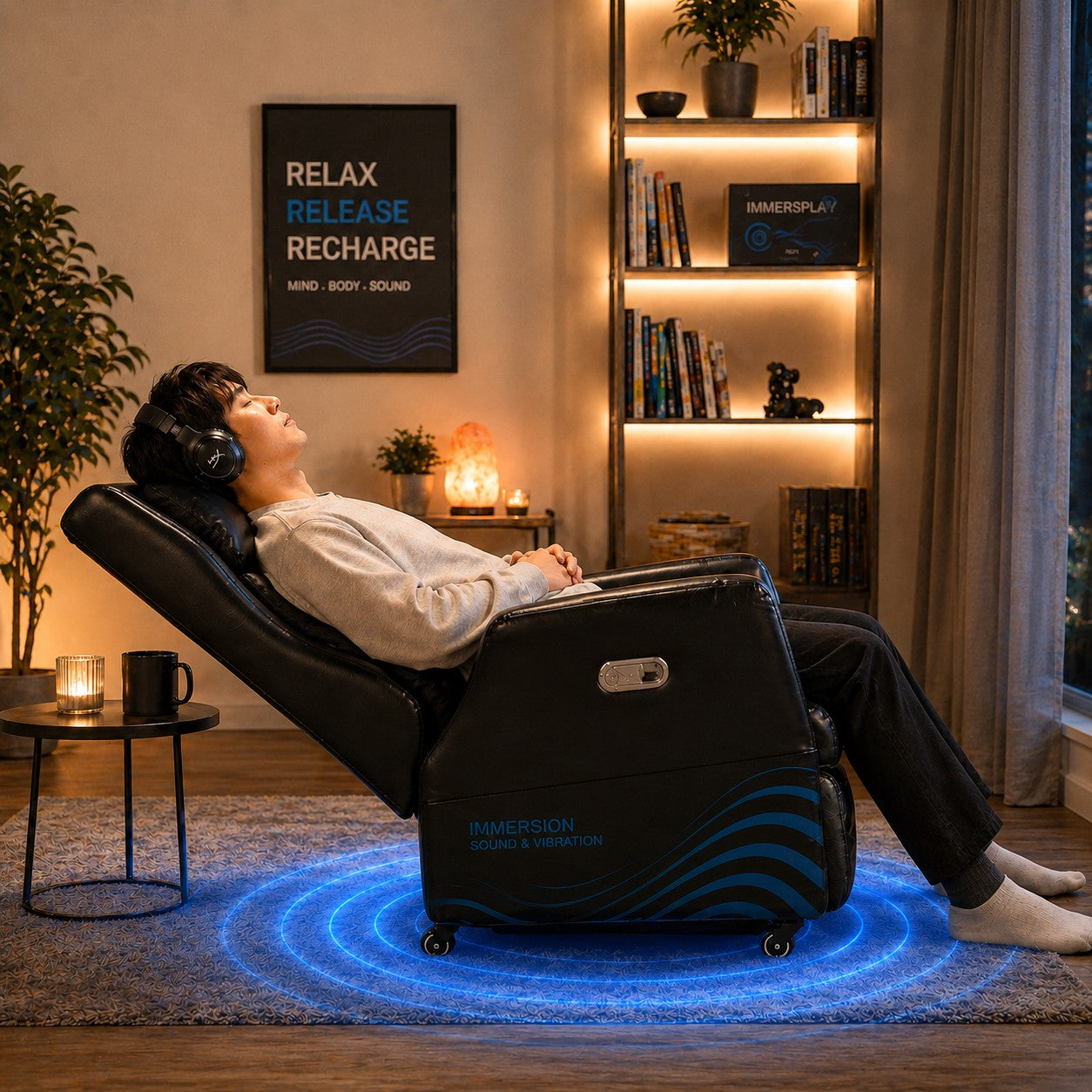 home theater seating with vibration Sound Therapy Sofa Music Healing Seats