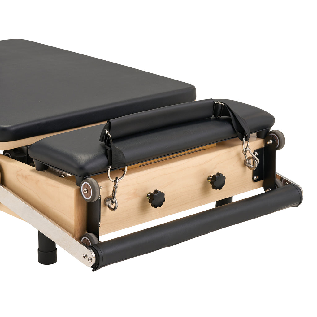 SpaceSaver™ Folding Maple Pilates Reformer
