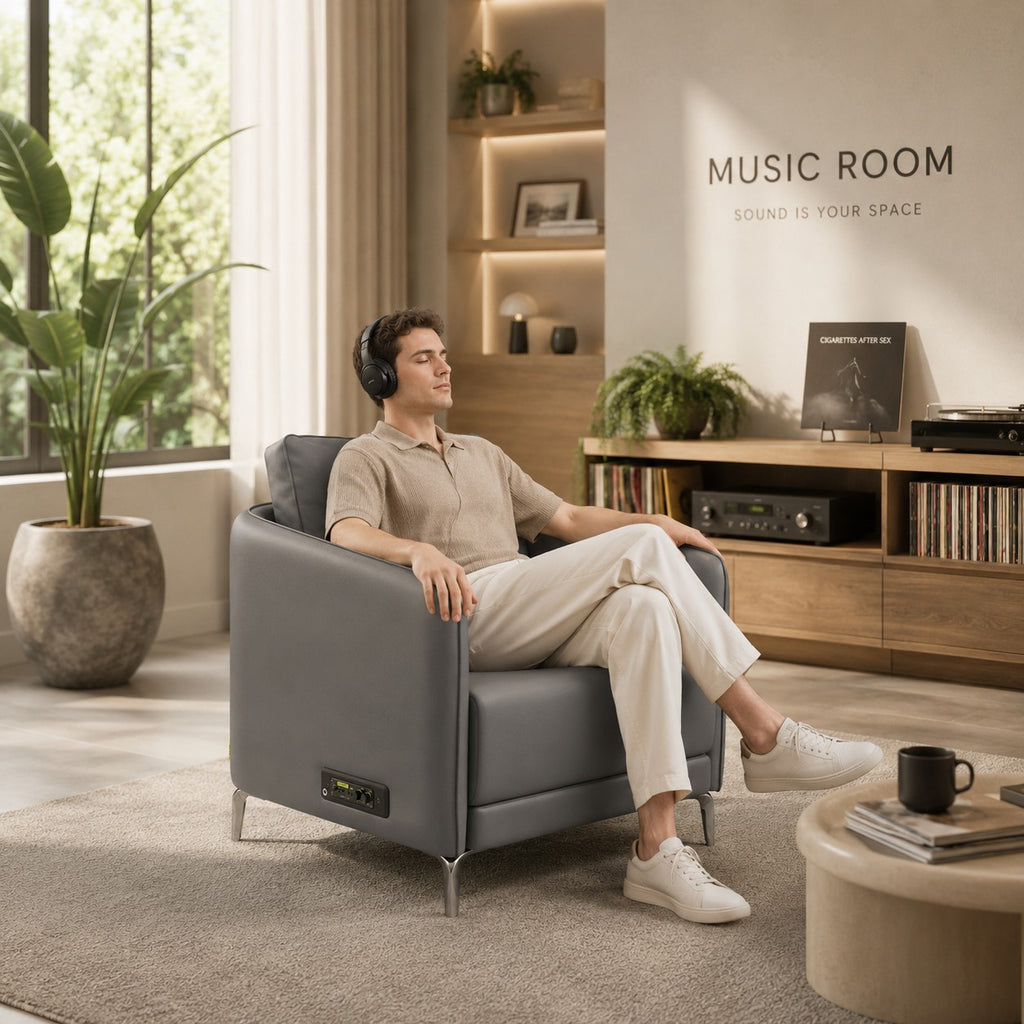 Immersive SenseLounge Vibroacoustic Lounge Chair for Music Listening and Music Healing Calming your mood