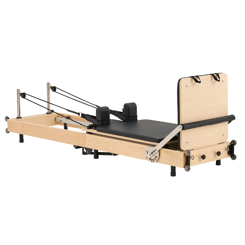 SpaceSaver™ Folding Maple Pilates Reformer