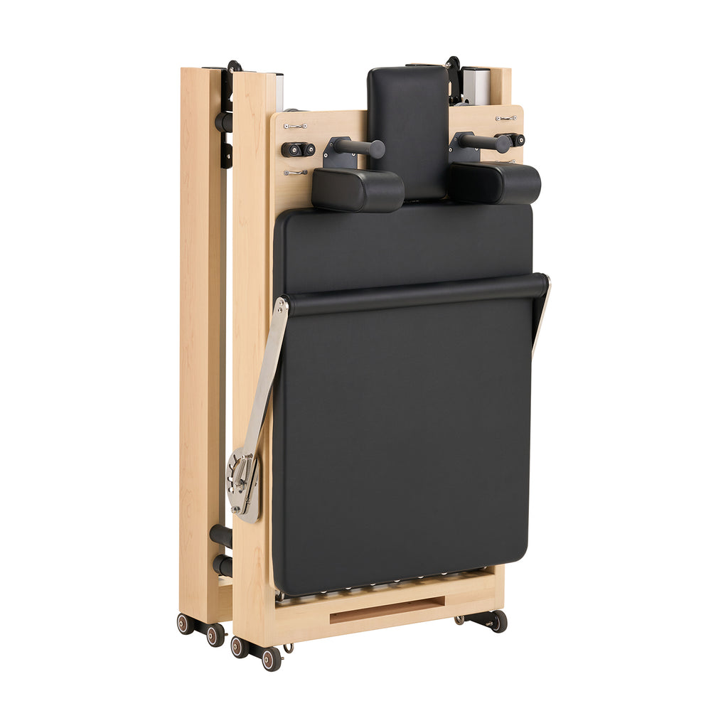 SpaceSaver™ Folding Maple Pilates Reformer