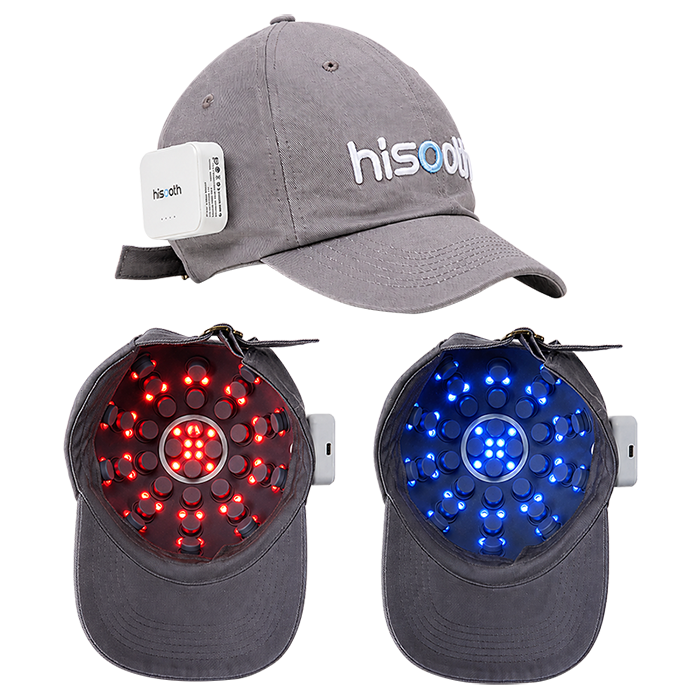 Hisooth H3 Red and Blue Light Scalp Therapy Cap for hair growth and hair loss support