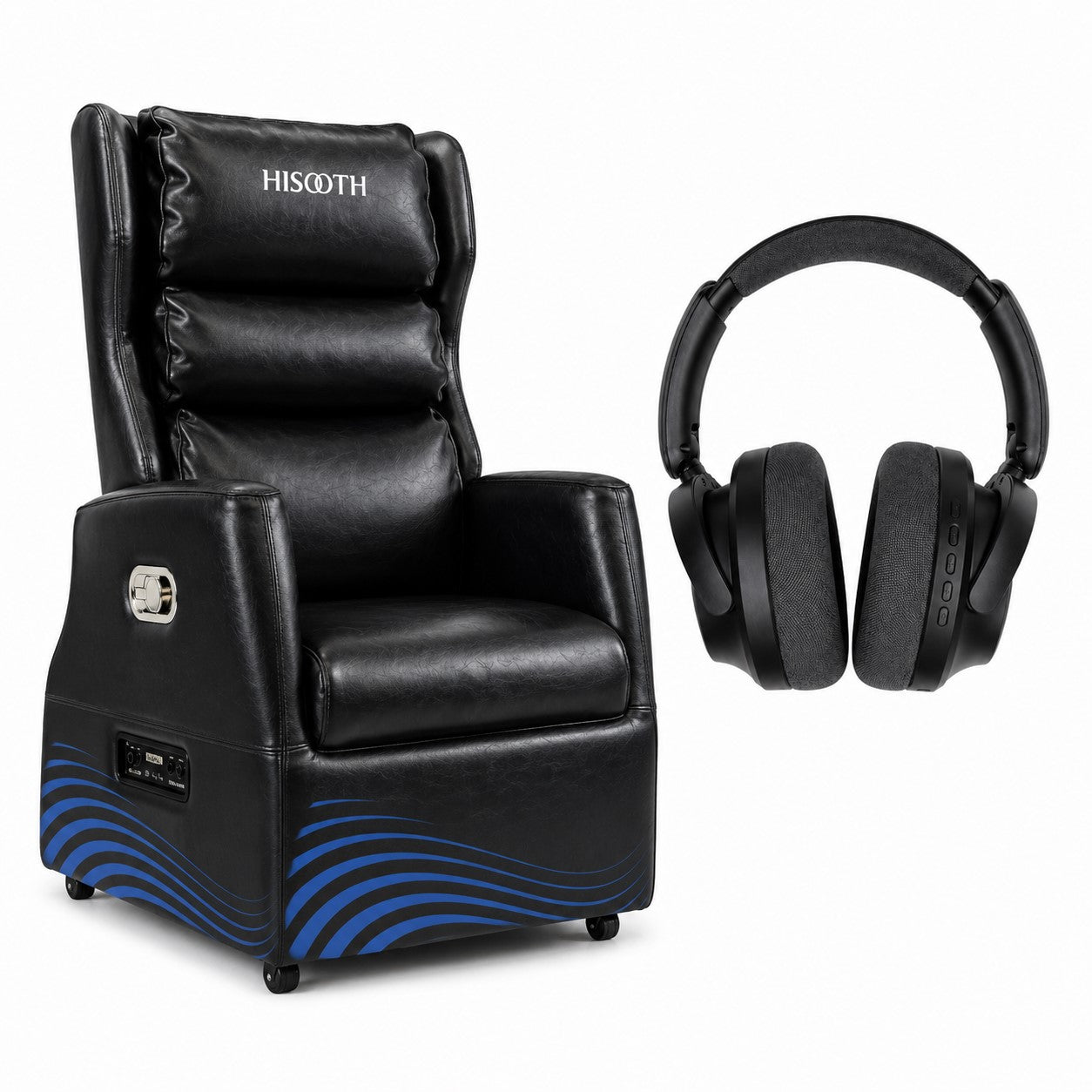 Hisooth Home Theater Chair Home Theater and Immersive Vibration Chair with Headphones