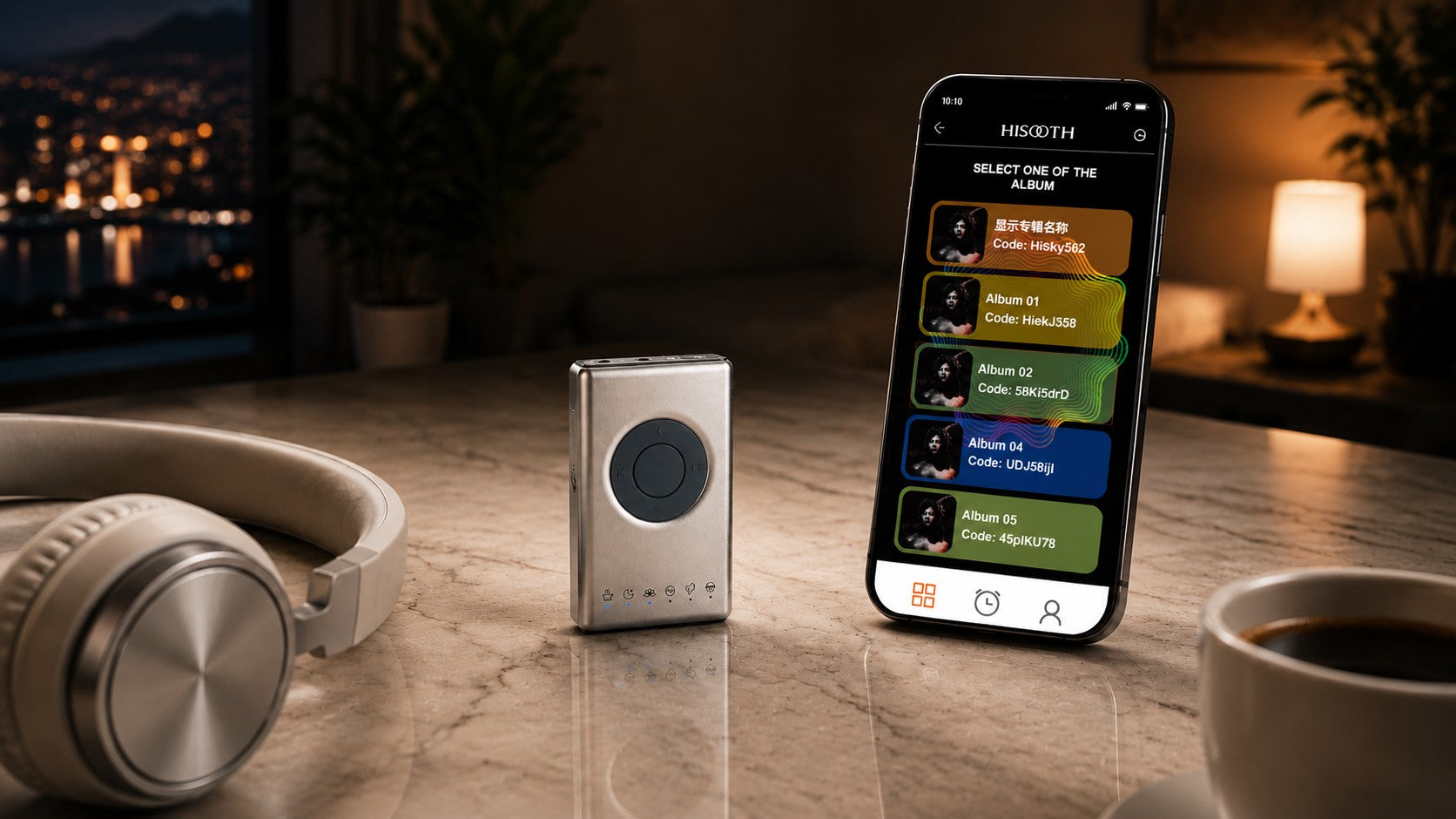 Hisooth Sound Healing Music MP3 with APP for Meditation and Sleeping Music