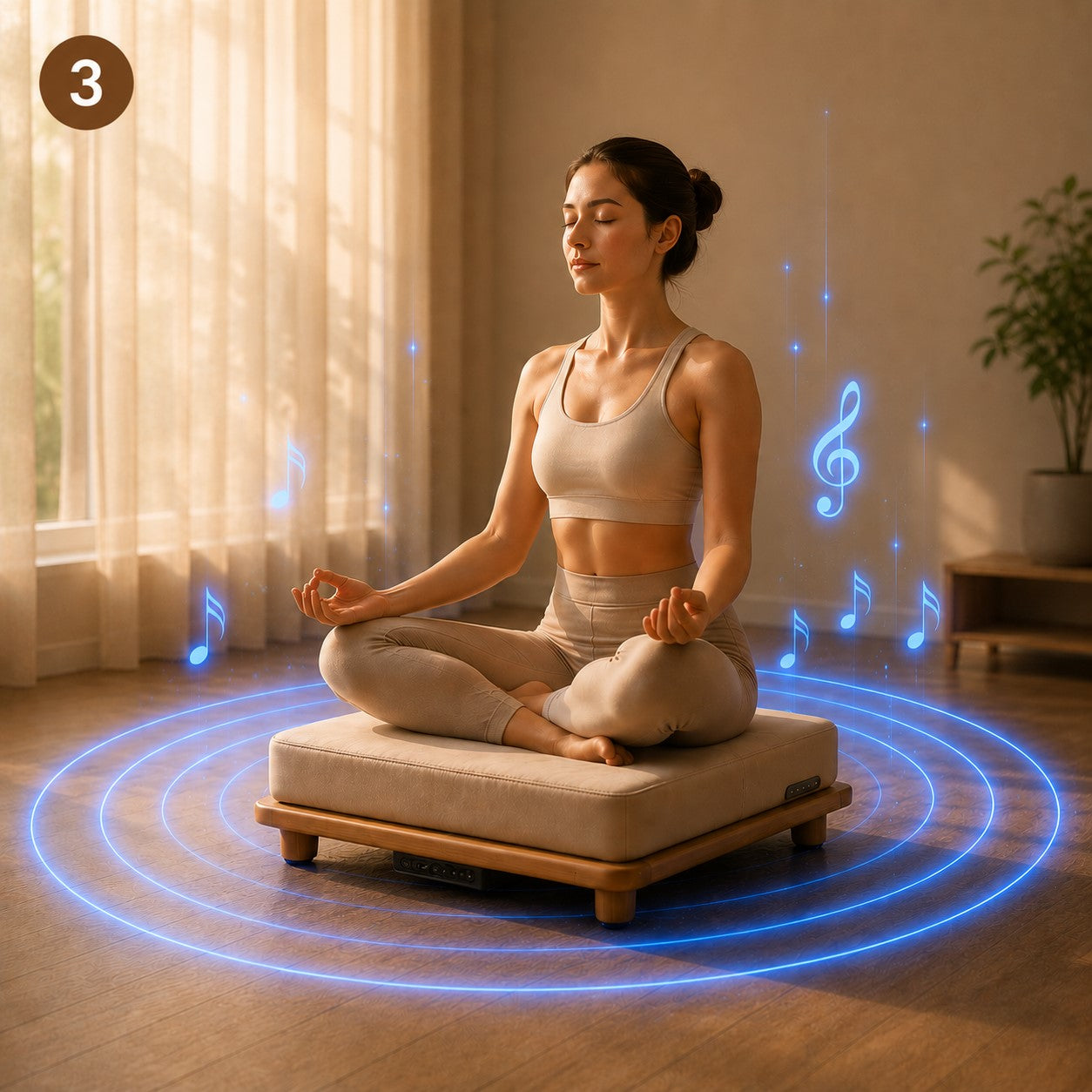 Hisooth Vibroacoustic Zen Meditation offers synchronized vibration and immersive music audio