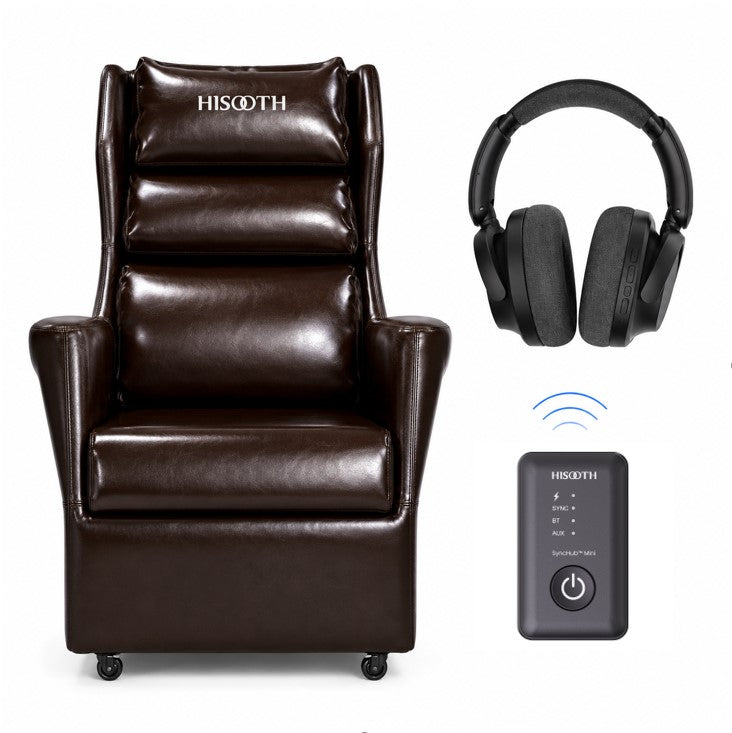 Home Theater Chair with vibrationImmersive Gaming Chair with headphone and bluetooth broadcast hub