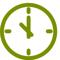 Business hours and customer service schedule icon