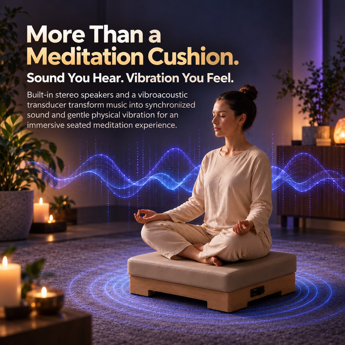 LotusRise™ vibroakustische Meditationsplattform