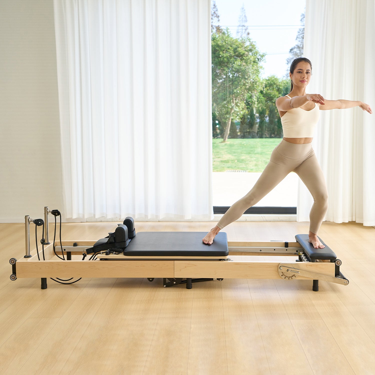 SpaceSaver™ Folding Pilates Reformer