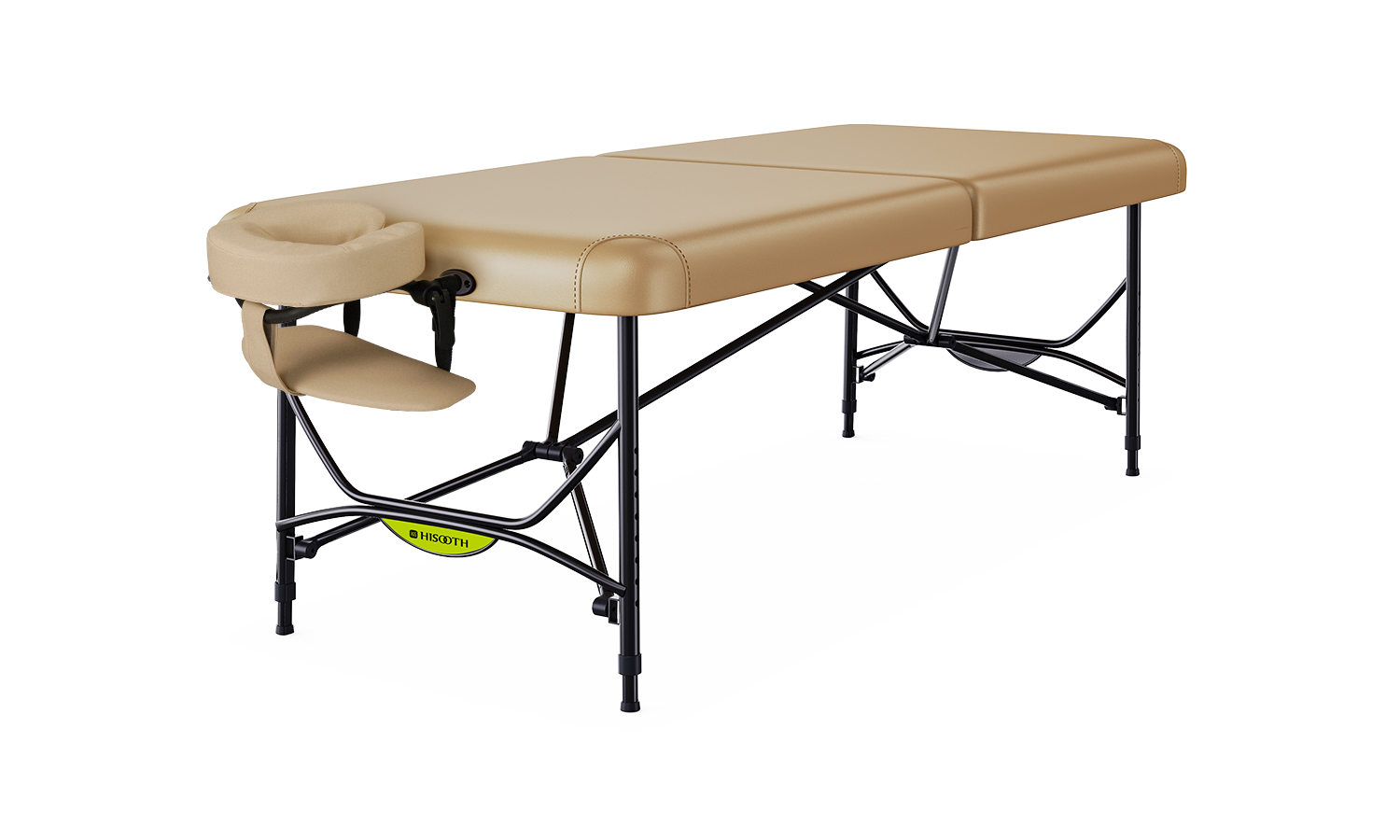 TheraFold portable vibroacoustic massage table with immersive sound therapy for spa, wellness, and mobile treatment environments