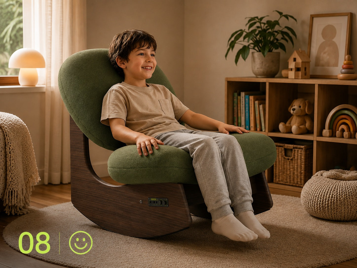 Comfort chair designed for immersive sound and sensory relaxation