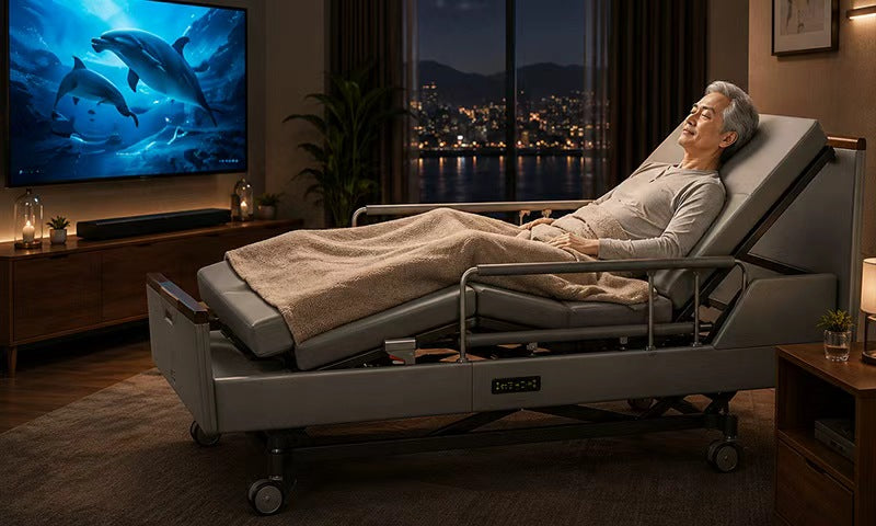 SenseCare immersive recovery bed creating emotional comfort and entertainment through synchronized sound and sensory wellness
