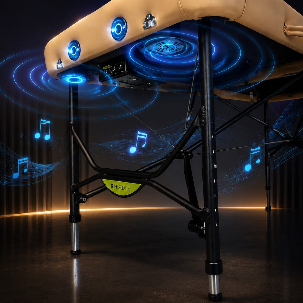 TheraFold VibroAcoustic Therapy Table – Portable Sound Bath & Sound Healing Massage Table