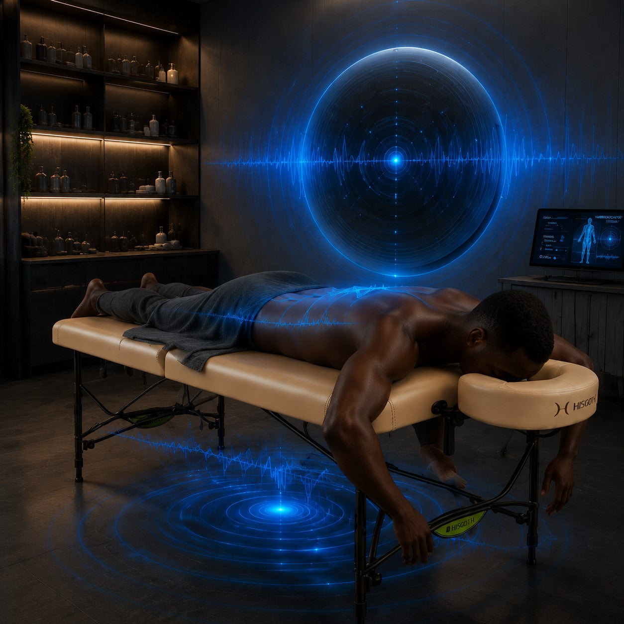 Vibroacoustic Recovery System Recovery Therapy Table Sound Healing Massage Table