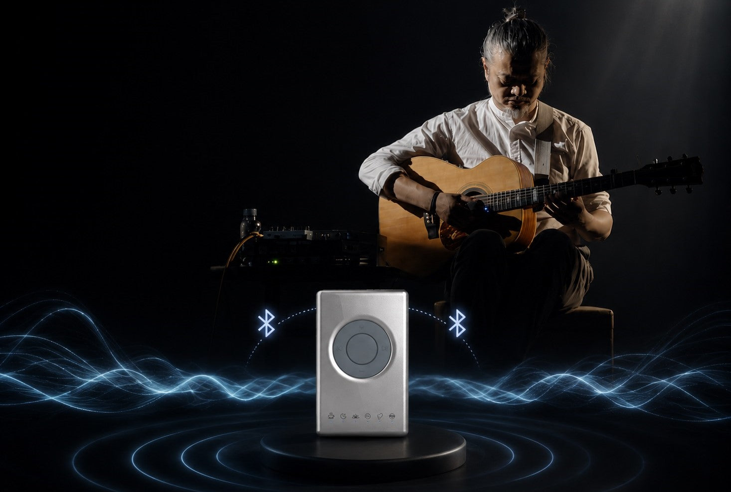 Vibroacoustic meditation music collection optimized for low frequency resonance