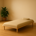TheraZen VibroAcoustic Meditation Bed · Cushion · Table
