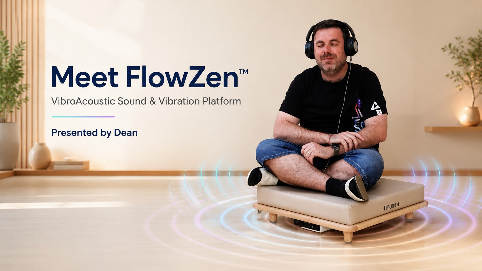 FlowZen VibroAcoustic Zen Meditation Cushion Video