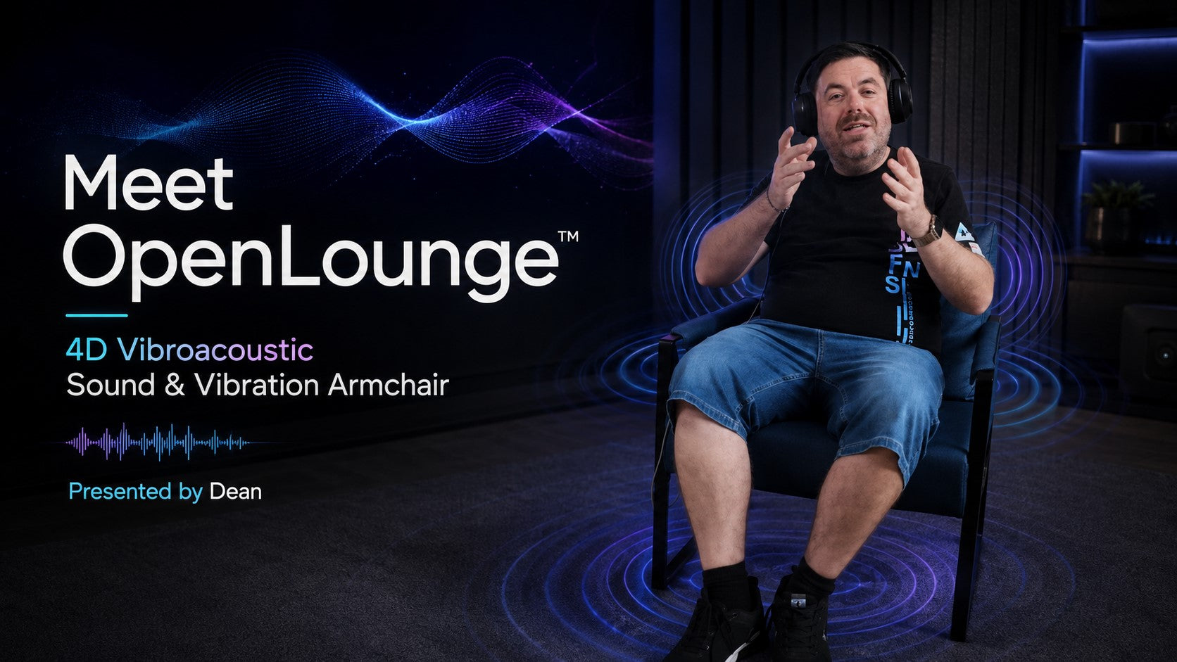 Hisooth OpenLounge VibroAcoustic Sound Therapy ArmChair