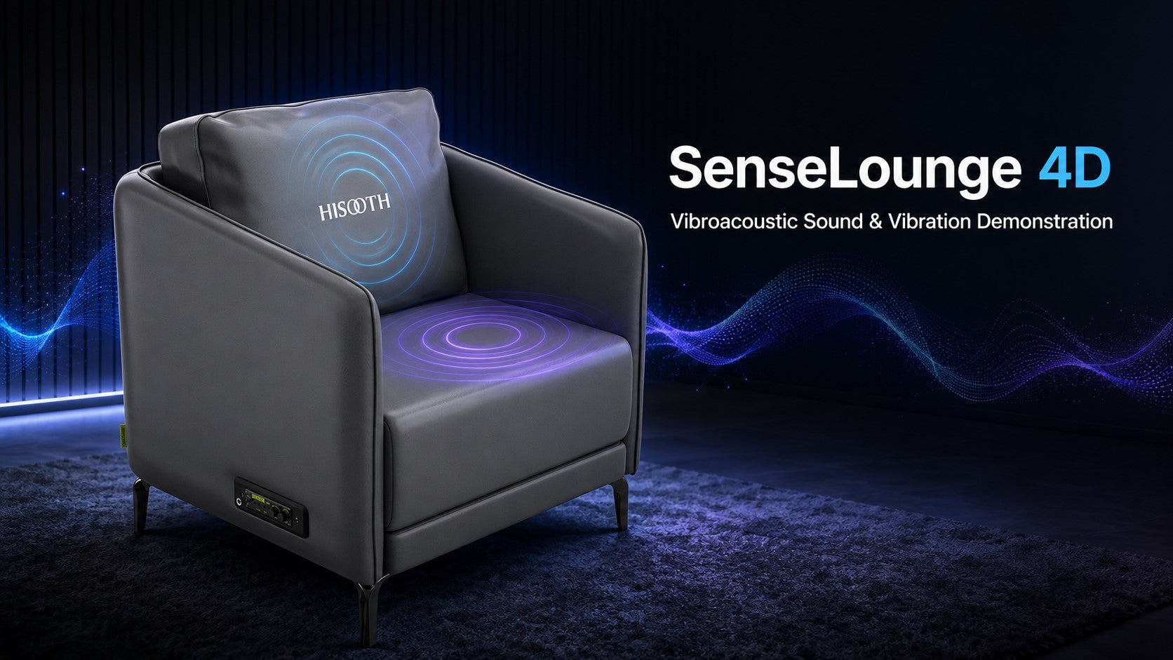 Video of SenseLounge VibroAcoustic Sound Vibration Relaxation Chair for Gaming and Home Theater